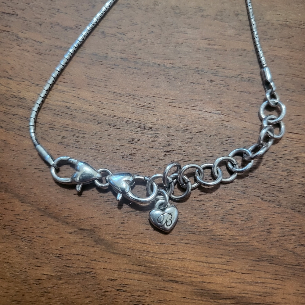 Brighton Long Silver Necklace with 2 Brighton Pendants - Picture 7 of 12